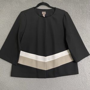 Chico's Easywear Womens Size Medium (1)  Multicolor Blazer Career Jacket